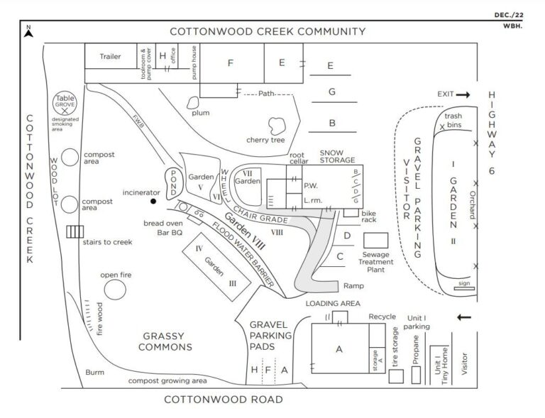 Cottonwood Creek Community Property Map Cottonwood Creek Community